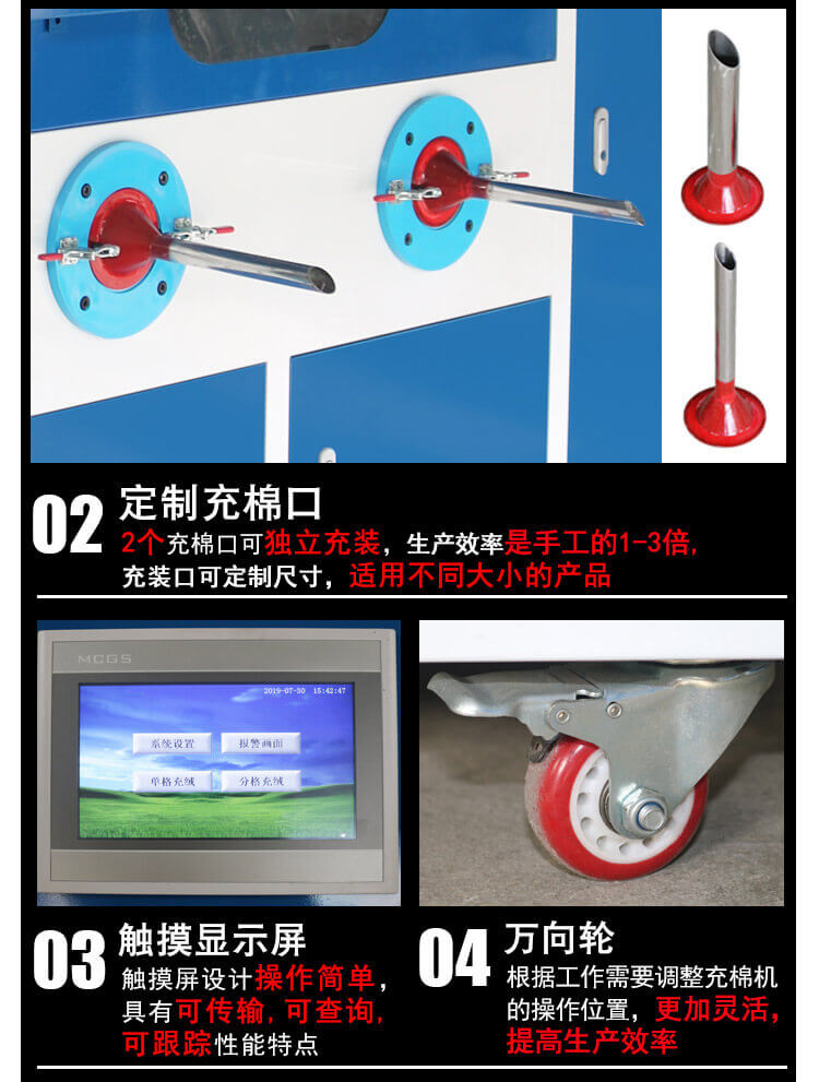 DN-CM2100-2兩頭流量充絨充棉一體機產(chǎn)品細節(jié)3